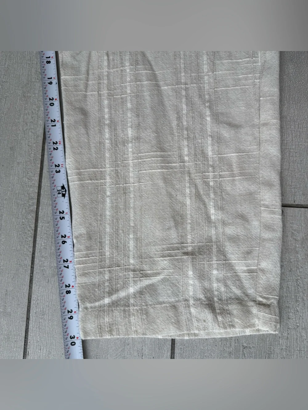 ZARA Men’s Textured Cotton Woven Jacquard Trouser Pants Minimalist Casual 36x30
